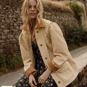 Doen Pascual Jacket in Straw XXL Rare Sold Out Chore Barn Utility Oversized